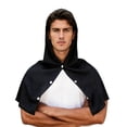 thumbnail image 4 of Outdoor Sports Hooded Cape for Men - Quick Dry Sun Protection Poncho, Breathable Mesh UV Shield Cloak, Multipurpose Absorbent Towel Cape for Hiking, Camping, Fishing, and Running Black one size, 4 of 4