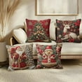 thumbnail image 7 of Virelaxpo 17in 4 Pack Christmas Pillow Covers - Cotton Decorative Set for HOME Decor with Easy Care, 7 of 7