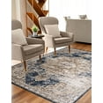 thumbnail image 7 of Unique Loom Chateau Collection Area Rug - Roosevelt (6' 1" x 9' Rectangle Dark Blue/Beige), 7 of 7