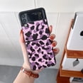 thumbnail image 2 of For Samsung Galaxy Z Flip4/Flip3 5G Phone Case，Shockproof Luxury grain/leopard pattern Case Cover,PC Slim Stand Cover, 2 of 5