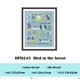 thumbnail image 1 of Swallows in spring cross stitch kit Halloween pattern design 18ct 14ct 11ct skyblue canvas embroidery DIY needleworkCotton thread&11ct skyblue canvas Gao Jinjia LED, 1 of 2