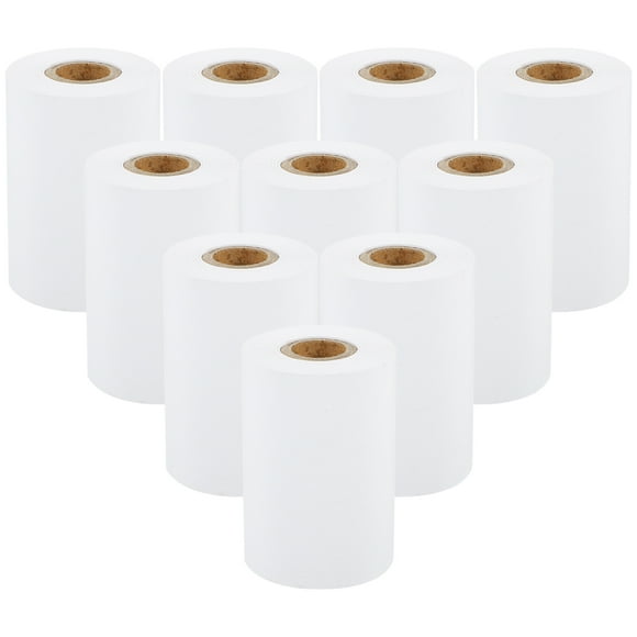 10 rollos Papeles lisos Hasta Rolls Rolls Paper Termal hasta Rolls para máquinas de tarjetas de crédito