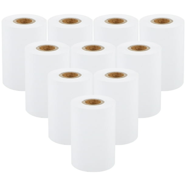 ColoMX 10 rollos Papeles lisos Hasta Rolls Rolls Paper Termal hasta Rolls para máquinas de tarjetas de crédito