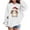 White, variant on Lorytime Cute Hoodies for Teen Girls Oversized Boys Christmas Printed Sweatshirt Long Sleeve Tops Drop Shoulder Pullover