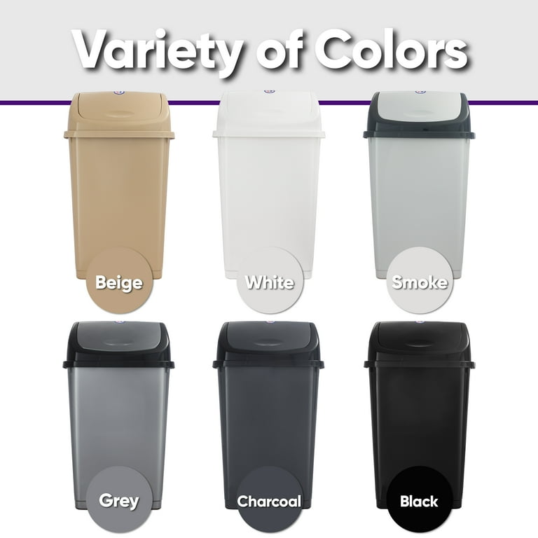 ガベージタイムGARBAGE TIME 1.2.3.4QUARTER　各１BOX Superio 13 Gallon Trash Can 2 Pack, Beige Slim Plastic Step