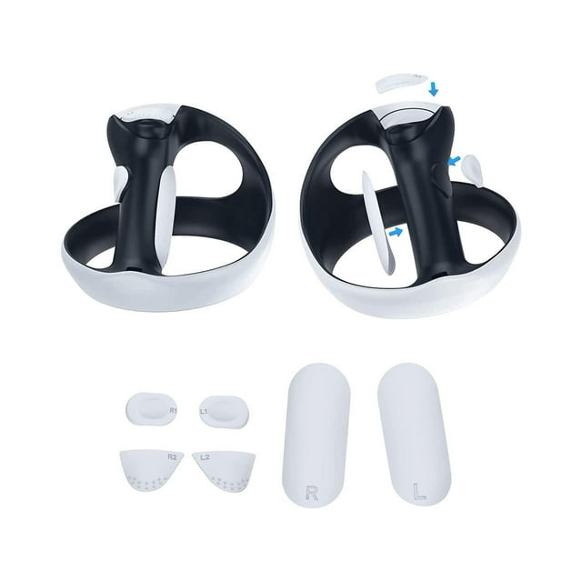 Silicone Controller Pad for PS VR2,4 in 1 Accessories Kit for PS VR2 Controller with Anti-Slip Handle Cover Grip Protection