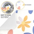thumbnail image 2 of Yayeee Dish Drying Mat for Kitchen Counter 18"x24" Microfiber Absorbent Pad, Blue Retro Flower, 2 of 7