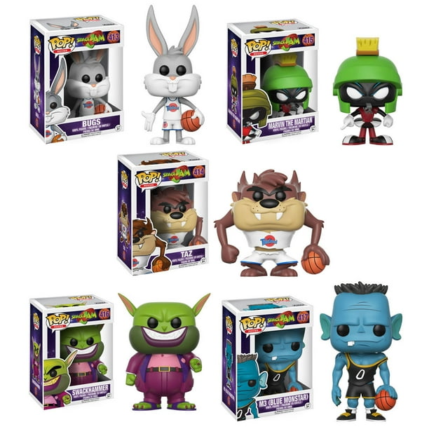 Funko POP! Movies - Space Jam Vinyl Figures - SET OF 5 (Bugs, Taz, M3, Marvin & Swackhammer