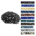 thumbnail image 1 of VEVOR 20 LBS Fire Glass 1/2-Inch Fireplace Glass Rocks for Fire Pit Table Black, 1 of 9
