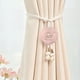 thumbnail image 1 of Abrazaderas De Cortina De Poliéster Abrazaderas de cortina de camelia rosa con cordón ajustable de perlas para cortinas transparentes, accesorios modernos para cortinas (1 unidad) JASKFLY, 1 of 8