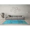 thumbnail image 3 of Ahgly Company Indoor Rectangle Oriental Light Blue Traditional Area Rugs, 5' x 8', 3 of 4