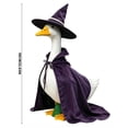 thumbnail image 3 of 23 Inch Halloween Goose Costume, Witch Cape & Hat Set for Porch Decor for Halloween Thanksgiving, Yard Garden Ornament, 3 of 7