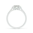 thumbnail image 2 of ANGARA Natural 0.26 Ct. Diamond Halo Engagement Ring in 14K White Gold for Women (Ring Size: 4), 2 of 8