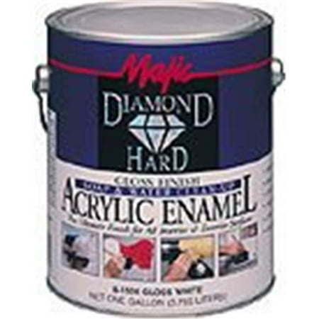 Majic Paints 8-1520-2 1 Quart Satin White Diamondhard Acrylic Enamel