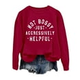 thumbnail image 4 of Women'S Sweatshirt Womens Long Sleeve Sweatshirt Pullover Sweatshirt Womens Crewneck Sweatshirt Fall Essentials Women Clothing Women'S Fashion, 4 of 4