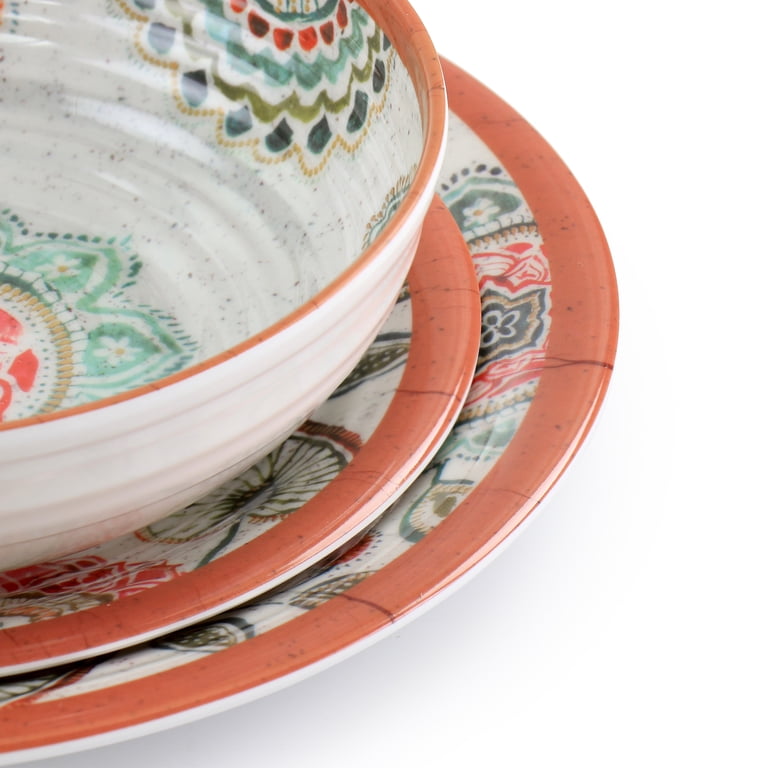 Elama Ester 12-Piece Melamine Dinnerware Set photo 6
