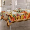 thumbnail image 6 of Thanksgiving Tablecloth Rectangle 60 x 84, Turkey Fall Pumpkins Maple Leaves Table Cloth Farmhouse Holiday Table Cover for Dining Room Kitchen Indoor Decor, 6 of 8