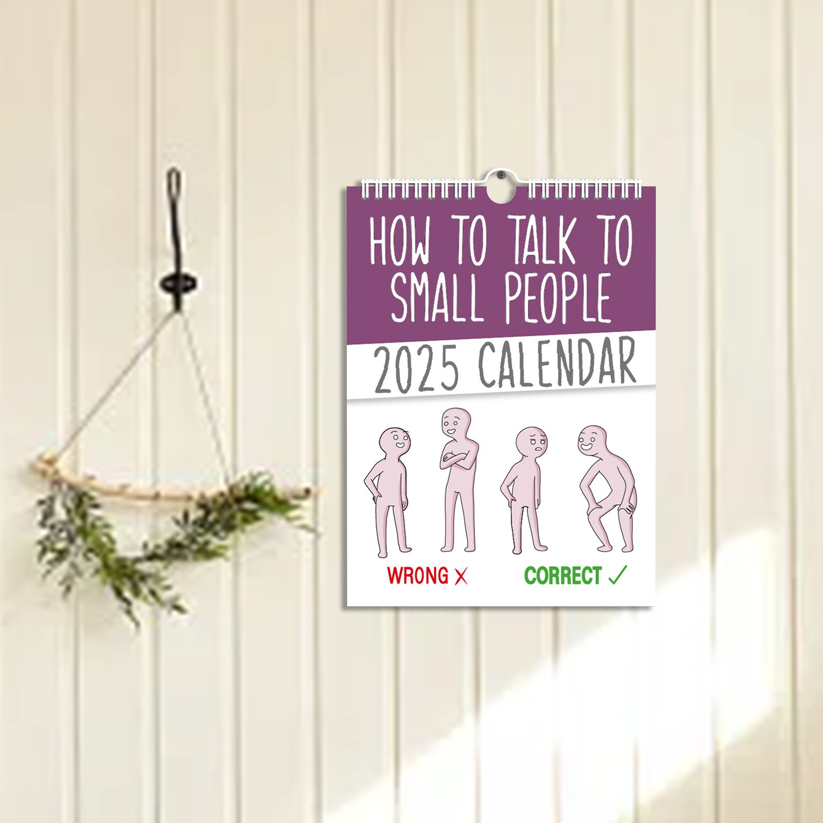 How To Talk To Small People 2025 Wall Calendar，2025 Fun Calendar New