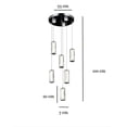 thumbnail image 3 of Lampara Colgante Iluminacion Luz Vic 6 Luces De cristal, 3 of 3