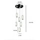 thumbnail image 3 of Lampara Colgante Iluminacion Luz Vic 6 Luces De cristal, 3 of 3