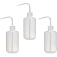 thumbnail image 1 of Paquete de 3 botellas de lavado de seguridad de 250ml con boca estrecha, tapas de botellas de agua para condimentos exprimibles de plástico, 1 of 3