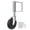 4 inch silver, variant on Heavy Duty Rubber Spring Loaded Gate Door Wheel Caster Garden Gate Wheel with 360 Swivels Gate Helper Enduring