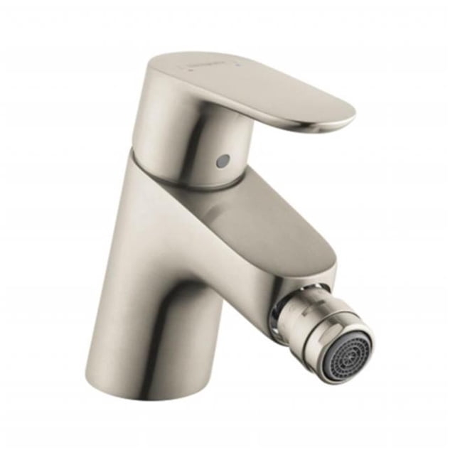 Hansgrohe 31920821 Focus E Robinet de Bidet à 1 Poignée en Nickel Brossé