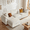 Beige, variant on 120" Oversized Cloud Sectional Sofa, L-Shaped Modular Couch with Storage Ottoman, Linen Fabric, Deep Seat, Beige