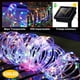 thumbnail image 2 of Manguera de Luz Led para Exterior, Luces Solares 12M 120 LED 8 Modos para Exterior Funciona con Energía Solar, Tubo de Luz de PVC Impermeable IP65 para Navidad, Fiesta, Piscina (, 2 of 5