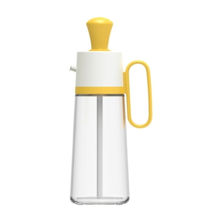 

2 In 1 Olive Oil Dispenser With Silicone Brush 550mL Glass Bottle Leakproof Refillable Oil Dispenser for Cooking BBQ Salad Baking Grilling
