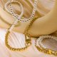 thumbnail image 5 of collier Perle Homme Chane Clavícula Minimalista Chane De Perles Unisexe Collier Patchwork Pulsera Conjunto., 5 of 5