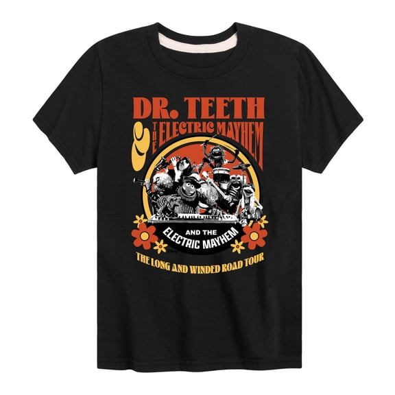 Disney The Muppets - Dr. Teeth: Long & Winded Tour - Youth Short Sleeve Graphic T-Shirt