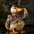 thumbnail image 3 of Liquidation & Promo, Veterans Tribute Duck Ornament, Ceramic Material, Hand-Painted Design, 4-inch Size, for Home Decor, Military Gift, Ornamental Home Accent, Family Room Decor Akmoler Under 25, 3 of 9