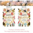 thumbnail image 3 of Happy Birthday House Flag 12.5 x 18 Inch Double Sided Burlap Spring Summer Colorful Party Decor Balloons Candles Cupcakes Festive Large Yard Flag Holiday Seasonal Outdoor Outside Decoration, 3 of 4