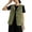 Green, variant on 2025 Women Cotton Linen Vests Summer Casual Sleeveless Button Up Tops with Pockets Solid Loose Lightweight Vest Tees