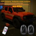 thumbnail image 4 of 2026 Upgraded Smart LED Car Top Fin Light, Solar Energy RGB Decorative Strobe with Motion Sensor, Wireless Waterproof Emergency Beacon for Moto & Car Styling, 4 of 8