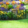 thumbnail image 4 of Wildbreak Garden Fences, 23.6 in x 23.6 inch, Rustproof Metal,  4 Pack, Black, 4 of 7