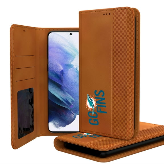 Keyscaper Brown Miami Dolphins Galaxy Folio Case