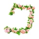 thumbnail image 1 of Arreglo floral de enredaderas artificiales de simulación con hojas verdes falsas Rosa, 1 of 9