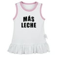 thumbnail image 1 of Más Leche Funny Dresses For Baby, Newborn Babies Skirts, Infant Princess Dress, 0-24M Kids Graphic Clothes (White Sleeveless Dresses, 18-24 Months), 1 of 4