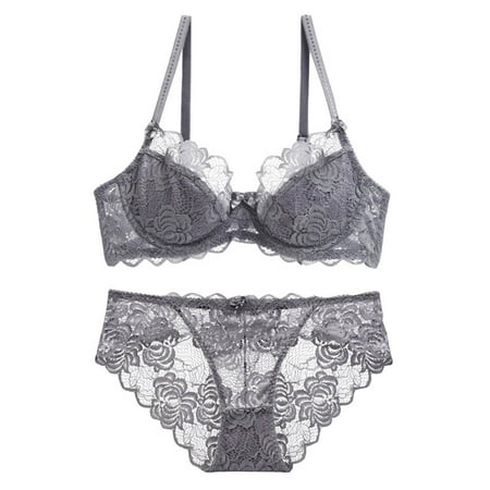 Lingerie Set Lace Robe Mens Briefs Pack Womens Sexy Lace Lingerie Womens Comfortable And Breathable Gathering Oversized Bra Set