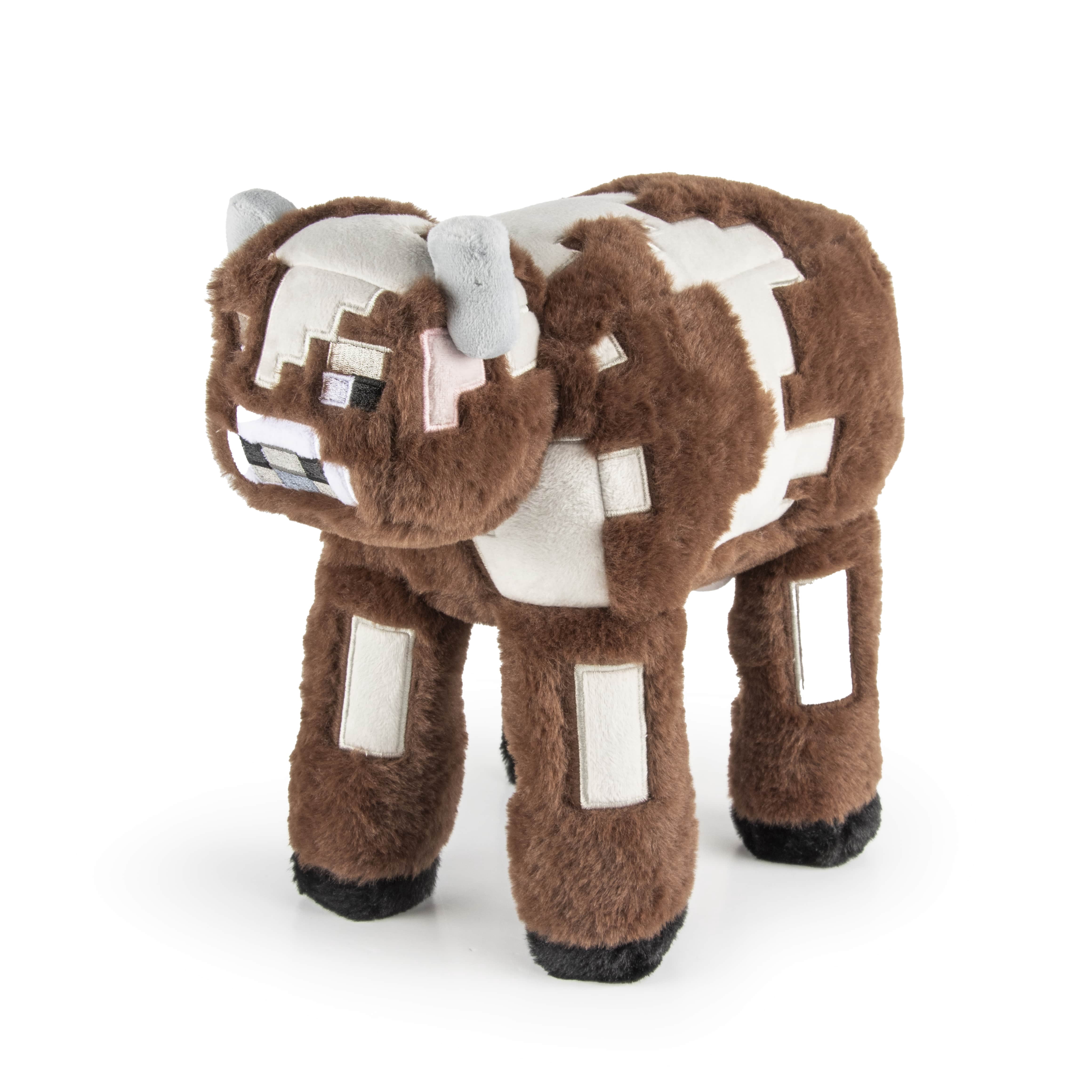 Minecraft Cow Furry Pillow Buddy, Polyester, Brown, Mojang
