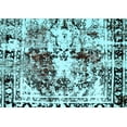thumbnail image 1 of Ahgly Company Indoor Rectangle Abstract Light Blue Modern Area Rugs, 6' x 9', 1 of 4