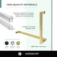 thumbnail image 5 of Shower Set for 30" x 30" Space - Neo Angle, Acrylic Shower Base with Compatible Glass Frameless Shower Enclosure - Satin Brass Hardware, 5 of 13