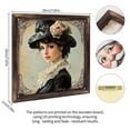 thumbnail image 2 of Victorian Style Portrait Wooden Sign Wall Plaque - Vintage Art Decoration, Wall Decoration - Ideal Gift For Home Decoration, Living Room, Bathroom, Bedroom, Garden, Dining, Bar, Cafe, Festival Part, 2 of 7