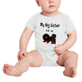 thumbnail image 2 of My Big Sister Is A Tibetan Mastiff Dog Cute Baby Clothing Bodysuits Boy Girl Unisex, 2 of 5