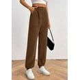 thumbnail image 5 of PRETTYGARDEN Women's Dressy Casual Pants Elastic High Waisted Work Office Corduroy Trouser Slacks with Pockets, 5 of 10