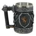 thumbnail image 5 of Large Medieval Coat Of Arms English Lion Heraldry Shields And Crossed Axes Mug, 5 of 6