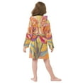 thumbnail image 7 of FORMRS Kids Bathrobe Unisex Hooded Robe Toddler Pajamas Sleepwear, Size 2-3T, Purple Abstract Floral, 7 of 7