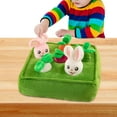 thumbnail image 4 of Juguete creativo de peluche de zanahoria de jardín, juguete educativo de interacción entre famiia, juguete para masticar verduras, perros, Yuyangstore Muñeca Zanahoria, 4 of 8